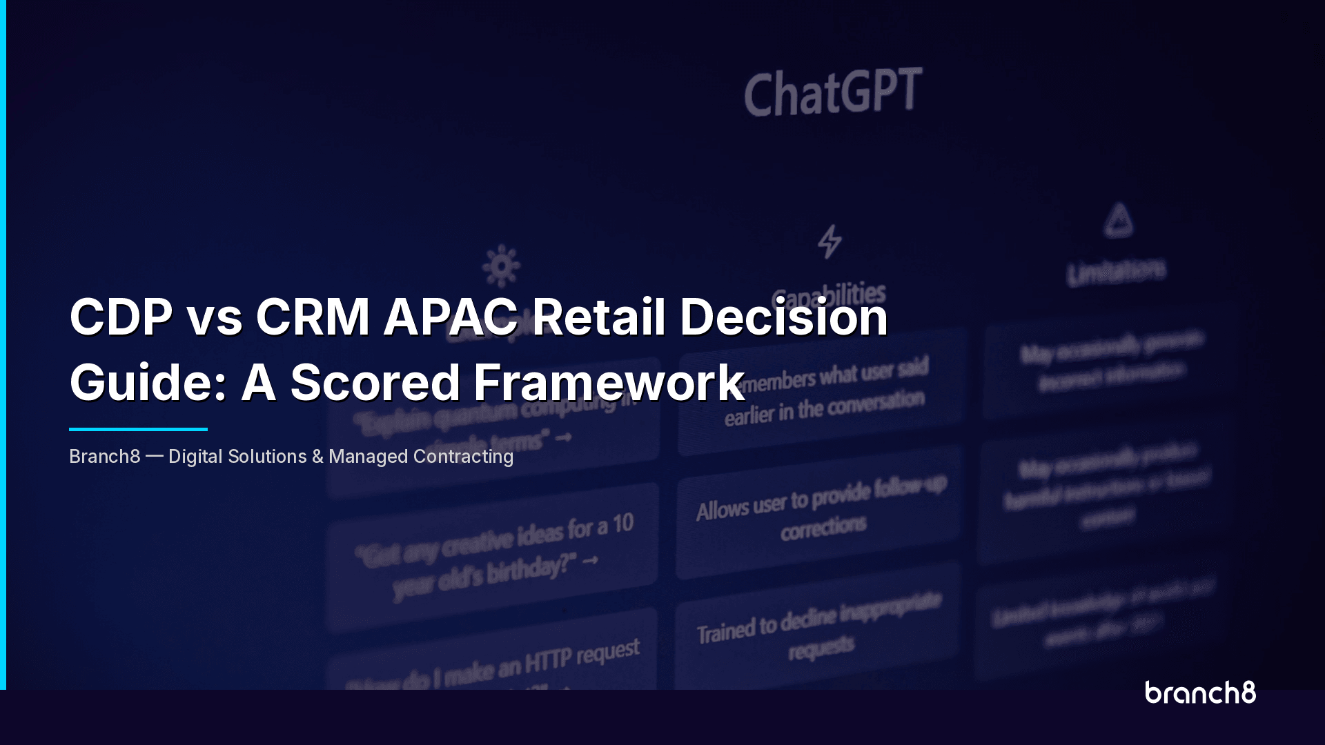 CDP vs CRM APAC Retail Decision Guide: A Scored Framework - Hero Image