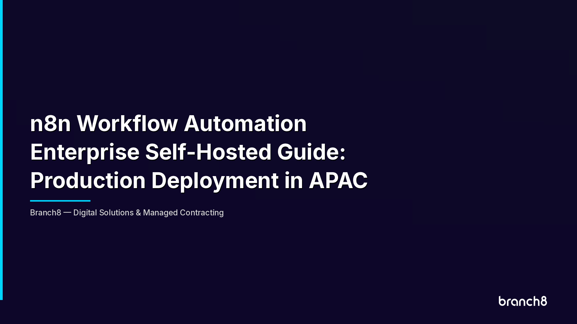 n8n Workflow Automation Enterprise Self-Hosted Guide: Production Deployment in APAC - Hero Image