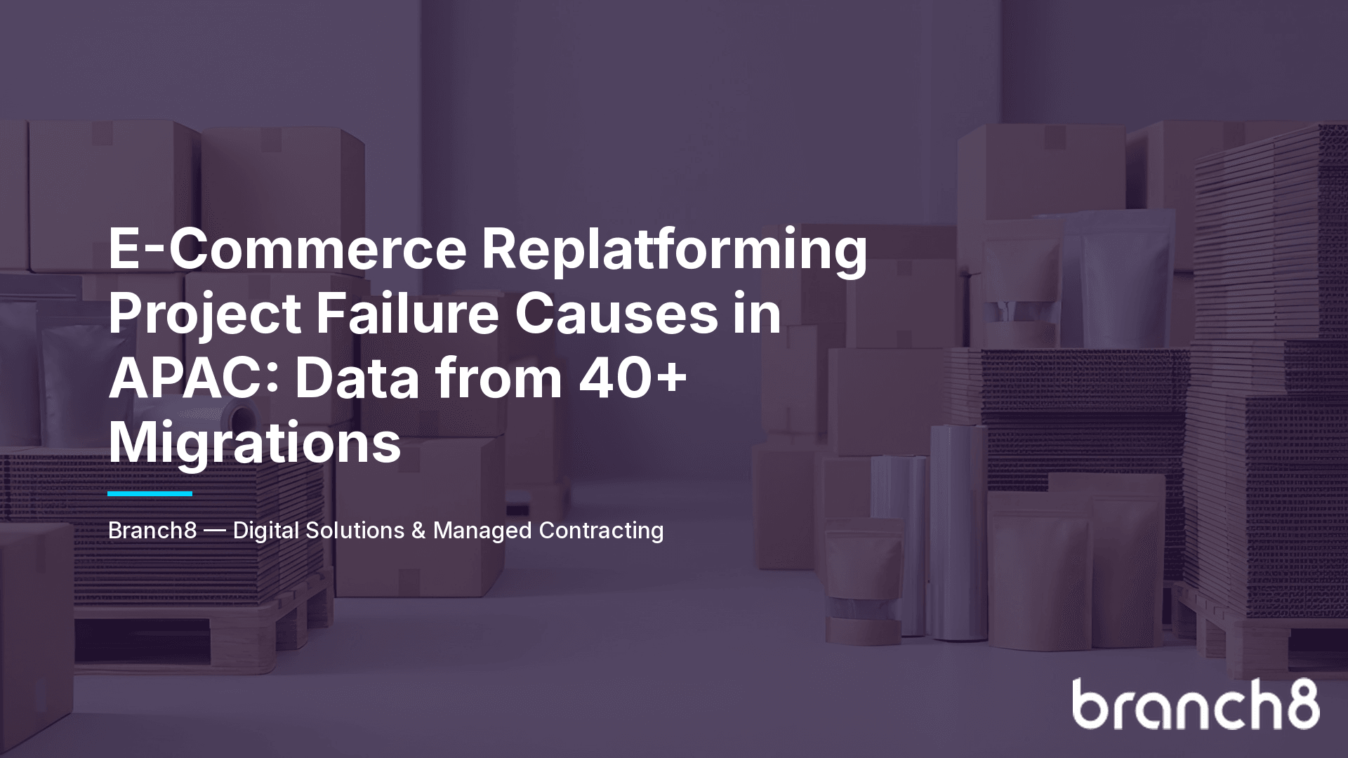 E-Commerce Replatforming Project Failure Causes in APAC: Data from 40+ Migrations - Hero Image
