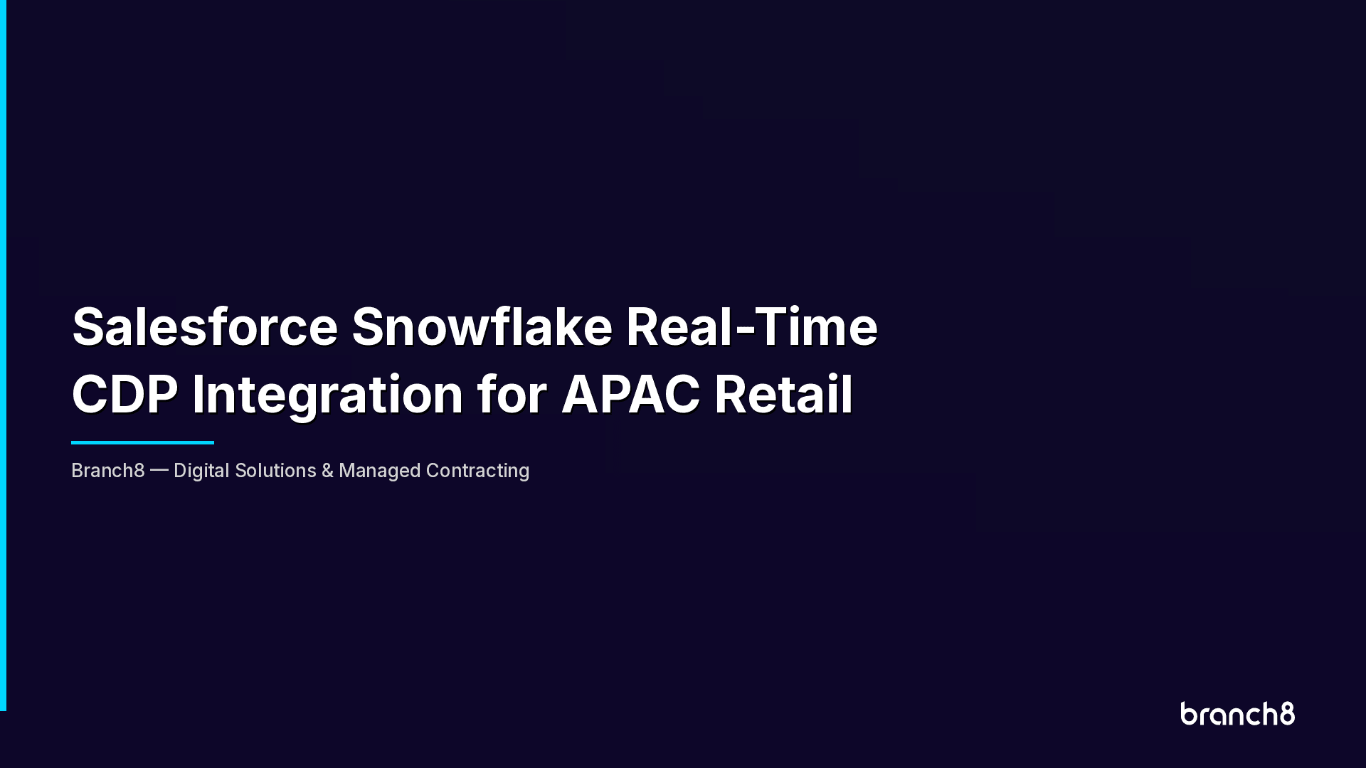 Salesforce Snowflake Real-Time CDP Integration for APAC Retail - Hero Image