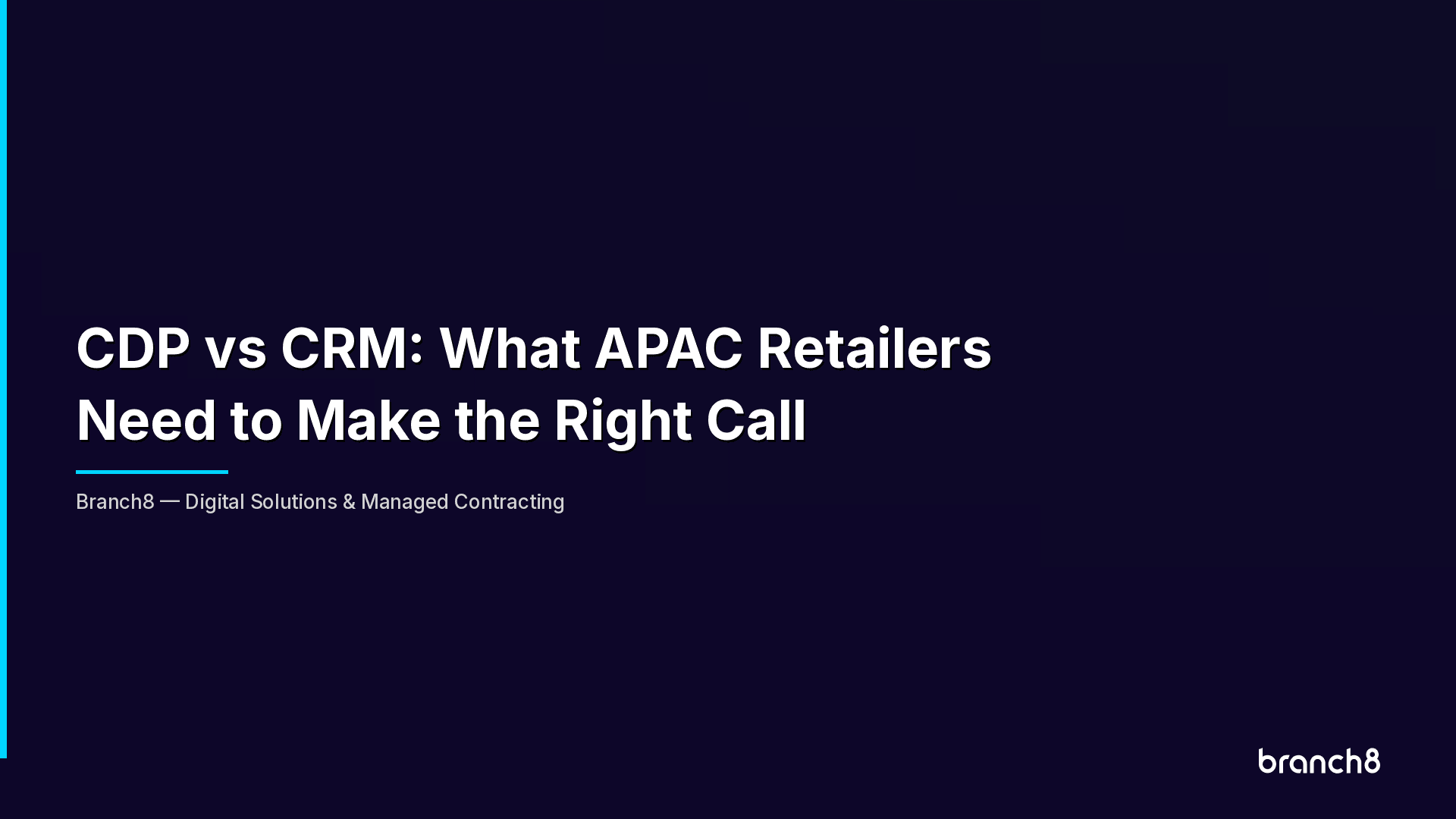 CDP vs CRM: What APAC Retailers Need to Make the Right Call - Hero Image