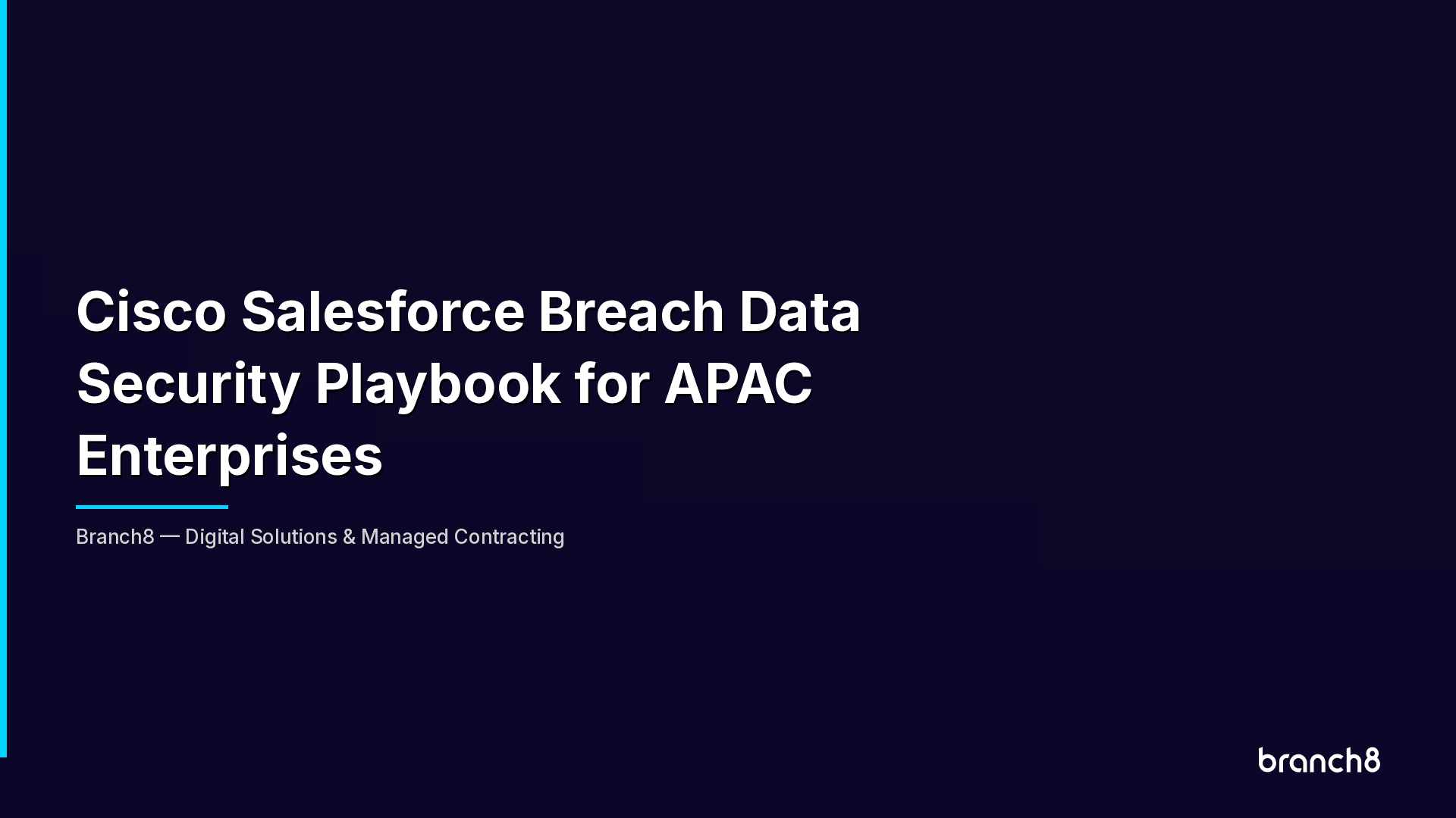Cisco Salesforce Breach Data Security Playbook for APAC Enterprises - Hero Image