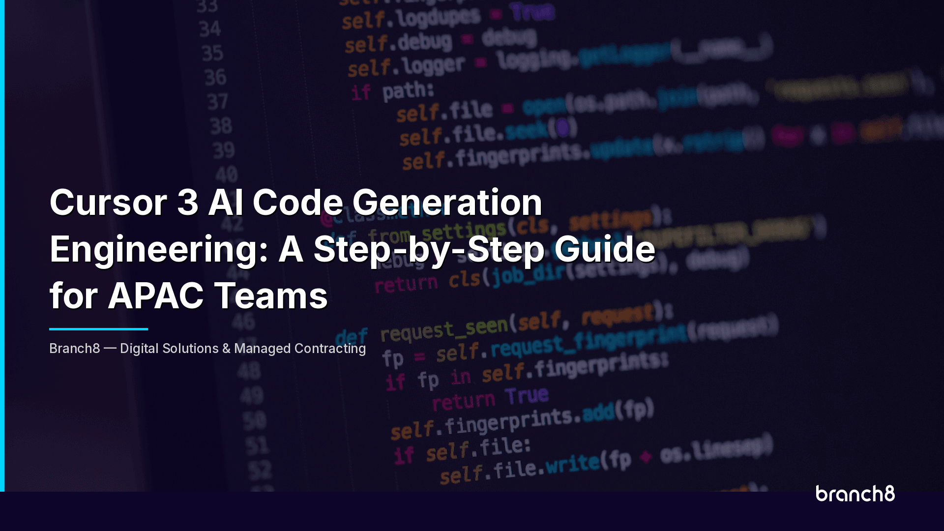Cursor 3 AI Code Generation Engineering: A Step-by-Step Guide for APAC Teams - Hero Image