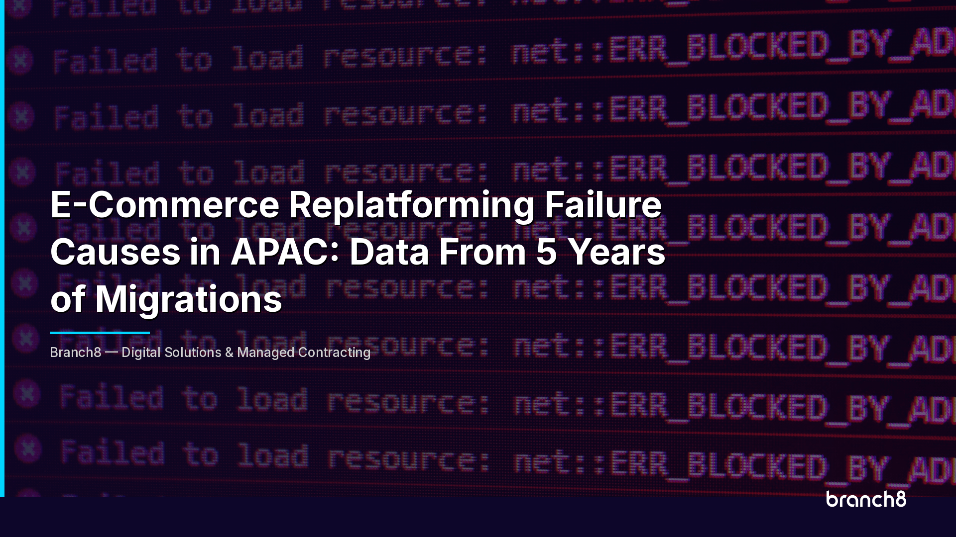 E-Commerce Replatforming Failure Causes in APAC: Data From 5 Years of Migrations - Hero Image