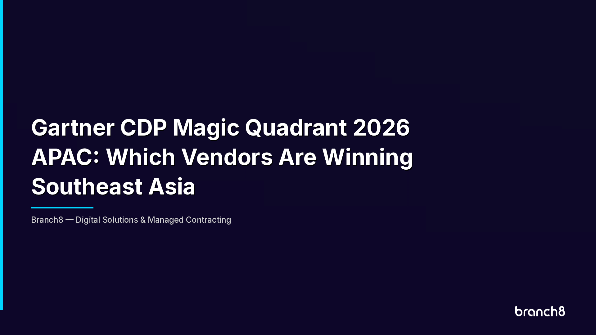Gartner CDP Magic Quadrant 2026 APAC: Which Vendors Are Winning Southeast Asia - Hero Image