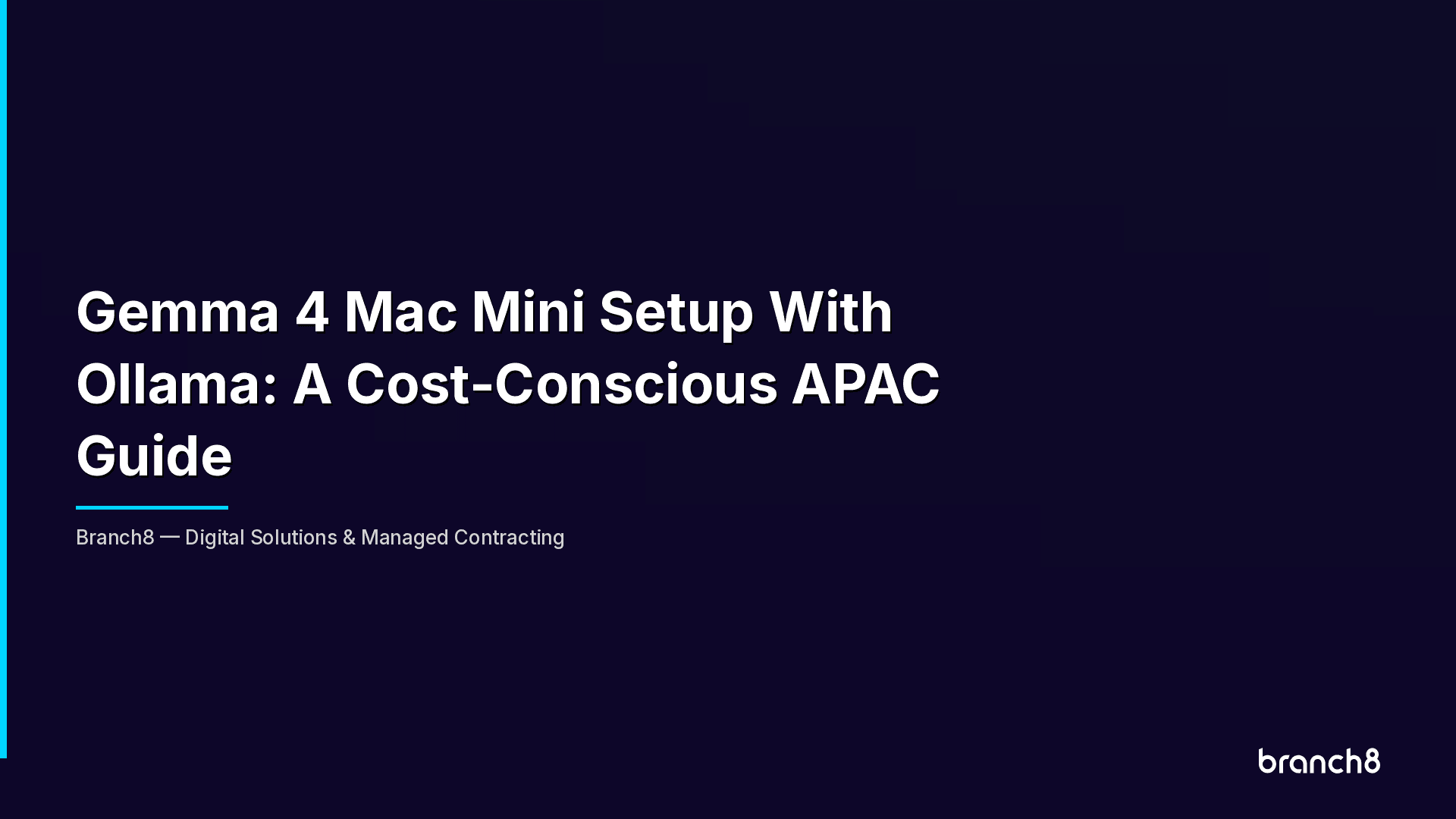 Gemma 4 Mac Mini Setup With Ollama: A Cost-Conscious APAC Guide - Hero Image