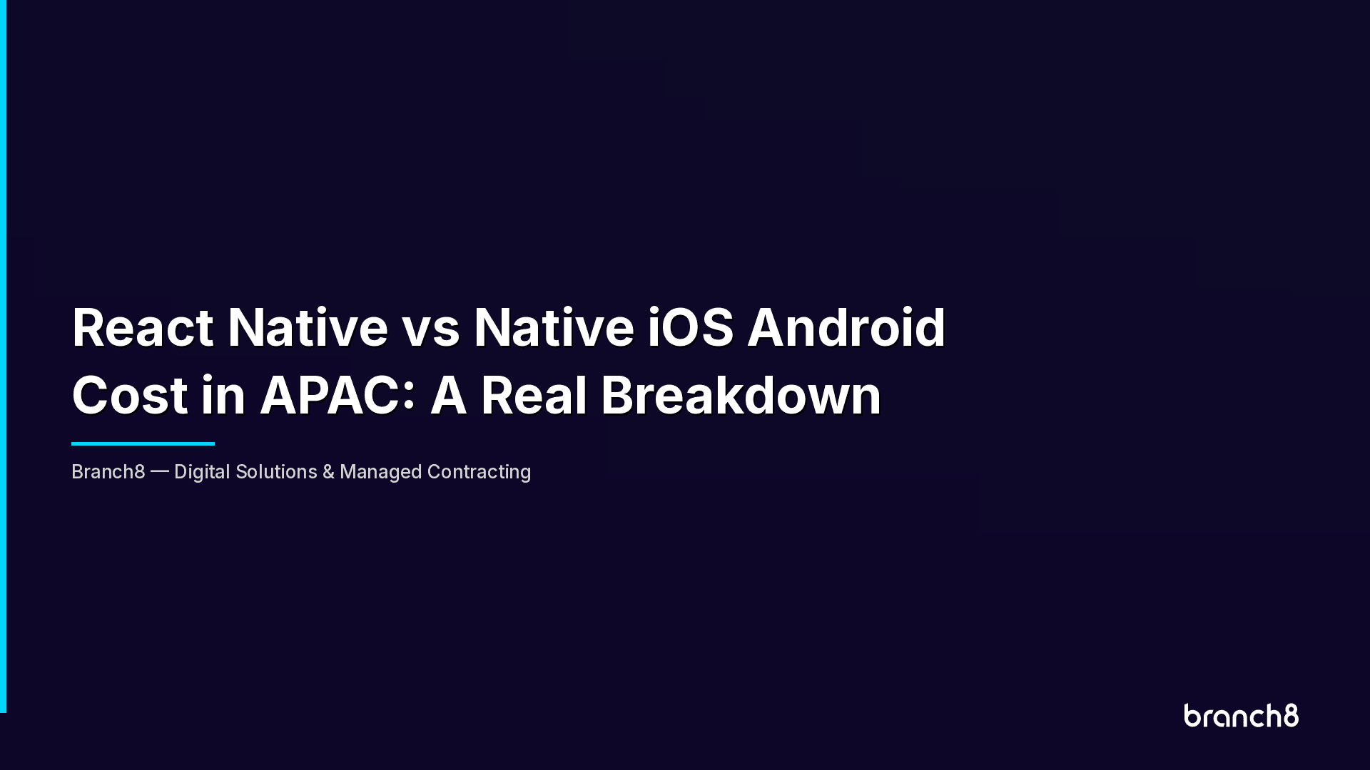 React Native vs Native iOS Android Cost in APAC: A Real Breakdown - Hero Image